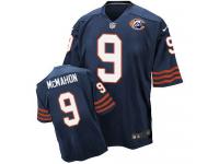 Nike Chicago Bears #9 Jim McMahon Navy Blue Throwback Men Stitched NFL Elite Jersey