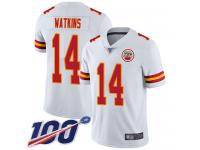 Nike Chiefs #14 Sammy Watkins White Men's Stitched NFL 100th Season Vapor Limited Jersey