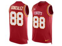 Nike Chiefs #88 Tony Gonzalez Red Team Color Men Stitched NFL Tank Top