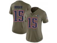 Nike Chris Hogan Limited Olive Women's Jersey - NFL New England Patriots #15 2017 Salute to Service