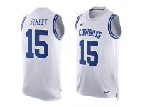 Nike Cowboys #15 Devin Street White Men Stitched NFL Tank Top