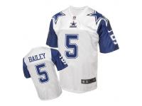 Nike Dallas Cowboys #5 Dan Bailey White Throwback Men Stitched NFL Elite Jersey