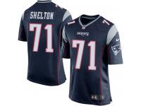 Nike Danny Shelton Game Navy Blue Home Men's Jersey - NFL New England Patriots #71