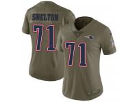 Nike Danny Shelton Limited Olive Women's Jersey - NFL New England Patriots #71 2017 Salute to Service