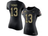 Nike De'Anthony Thomas Black Camo Salute to Service Women's - NFL Kansas City Chiefs #13 T-Shirt