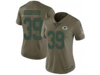 Nike Demetri Goodson Limited Olive Women's Jersey - NFL Green Bay Packers #39 2017 Salute to Service