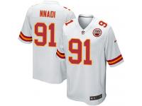 Nike Derrick Nnadi Game White Road Men's Jersey - NFL Kansas City Chiefs #91