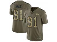 Nike Derrick Nnadi Limited Olive Camo Youth Jersey - NFL Kansas City Chiefs #91 2017 Salute to Service
