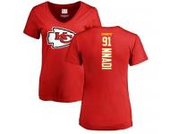 Nike Derrick Nnadi Red Backer Women's - NFL Kansas City Chiefs #91 T-Shirt
