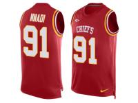 Nike Derrick Nnadi Red Men's Jersey - NFL Kansas City Chiefs #91 Player Name & Number Tank Top