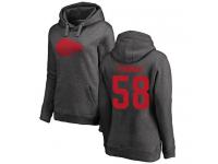 Nike Derrick Thomas Ash One Color Women's - NFL Kansas City Chiefs #58 Pullover Hoodie