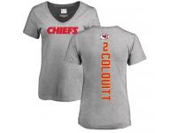 Nike Dustin Colquitt Ash Backer V-Neck Women's - NFL Kansas City Chiefs #2 T-Shirt