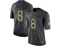 Nike Eagles #8 Donnie Jones Black Men Stitched NFL Limited 2016 Salute To Service Jersey