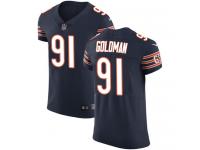 Nike Elite Eddie Goldman Navy Blue Men's Jersey - Chicago Bears #91 NFL Vapor Untouchable Home