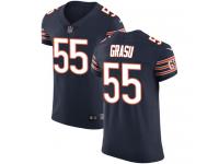 Nike Elite Hroniss Grasu Navy Blue Men's Jersey - Chicago Bears #55 NFL Vapor Untouchable Home