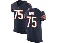 Nike Elite Kyle Long Navy Blue Men's Jersey - Chicago Bears #75 NFL Vapor Untouchable Home