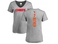 Nike Harrison Butker Ash Backer V-Neck Women's - NFL Kansas City Chiefs #7 T-Shirt