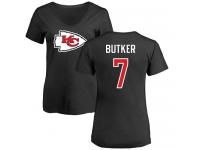 Nike Harrison Butker Black Name & Number Logo Slim Fit Women's - NFL Kansas City Chiefs #7 T-Shirt