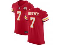 Nike Harrison Butker Elite Red Home Men's Jersey - NFL Kansas City Chiefs #7 Vapor Untouchable