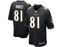 Nike Hayden Hurst Game Black Alternate Youth Jersey - NFL Baltimore Ravens #81