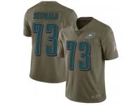 Nike Isaac Seumalo Limited Olive Men's Jersey - NFL Philadelphia Eagles #73 2017 Salute to Service