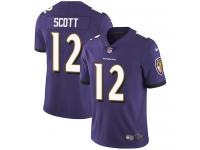 Nike Jaleel Scott Limited Purple Home Men's Jersey - NFL Baltimore Ravens #12 Vapor Untouchable