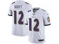 Nike Jaleel Scott Limited White Road Youth Jersey - NFL Baltimore Ravens #12 Vapor Untouchable