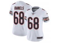 Nike James Daniels Limited White Road Women's Jersey - NFL Chicago Bears #68 Vapor Untouchable