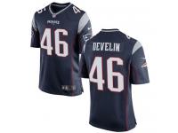 Nike James Develin Game Navy Blue Home Youth Jersey - NFL New England Patriots #46
