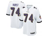 Nike James Hurst Game White Road Youth Jersey - NFL Baltimore Ravens #74
