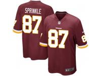 Nike Jeremy Sprinkle Washington Redskins Men's Game Burgundy Team Color Jersey