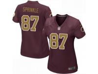 Nike Jeremy Sprinkle Washington Redskins Women's Game Burgundy Alternate Jersey