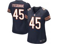 Nike Joel Iyiegbuniwe Game Navy Blue Home Women's Jersey - NFL Chicago Bears #45