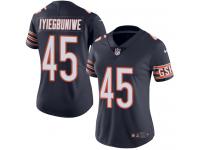 Nike Joel Iyiegbuniwe Limited Navy Blue Home Women's Jersey - NFL Chicago Bears #45 Vapor Untouchable