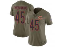 Nike Joel Iyiegbuniwe Limited Olive Women's Jersey - NFL Chicago Bears #45 2017 Salute to Service