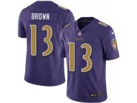 Nike John Brown Limited Purple Men's Jersey - NFL Baltimore Ravens #13 Rush Vapor Untouchable