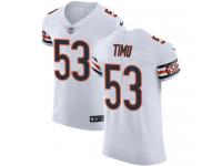 Nike John Timu Elite White Road Men's Jersey - NFL Chicago Bears #53 Vapor Untouchable