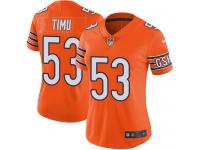 Nike John Timu Limited Orange Women's Jersey - NFL Chicago Bears #53 Rush Vapor Untouchable