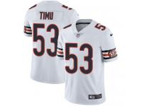 Nike John Timu Limited White Road Men's Jersey - NFL Chicago Bears #53 Vapor Untouchable