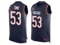 Nike John Timu Navy Blue Men's Jersey - NFL Chicago Bears #53 Player Name & Number Tank Top