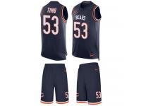 Nike John Timu Navy Blue Men's Jersey - NFL Chicago Bears #53 Tank Top Suit
