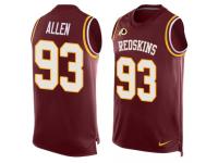 Nike Jonathan Allen Red Men's Jersey - NFL Washington Redskins #93 Player Name & Number Tank Top