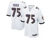 Nike Jonathan Ogden Game White Road Youth Jersey - NFL Baltimore Ravens #75