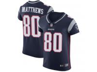 Nike Jordan Matthews Elite Navy Blue Home Men's Jersey - NFL New England Patriots #80 Vapor Untouchable