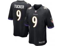 Nike Justin Tucker Game Black Alternate Youth Jersey - NFL Baltimore Ravens #9