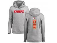 Nike Kareem Hunt Ash Backer Women's - NFL Kansas City Chiefs #27 Pullover Hoodie