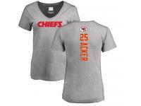 Nike Kenneth Acker Ash Backer V-Neck Women's - NFL Kansas City Chiefs #25 T-Shirt