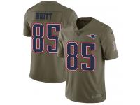 Nike Kenny Britt Limited Olive Men's Jersey - NFL New England Patriots #88 2017 Salute to Service