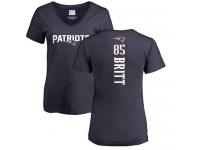 Nike Kenny Britt Navy Blue Backer Women's - NFL New England Patriots #88 T-Shirt