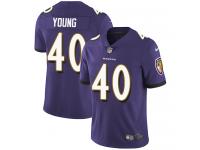 Nike Kenny Young Elite Purple Home Youth Jersey - NFL Baltimore Ravens #40 Vapor Untouchable